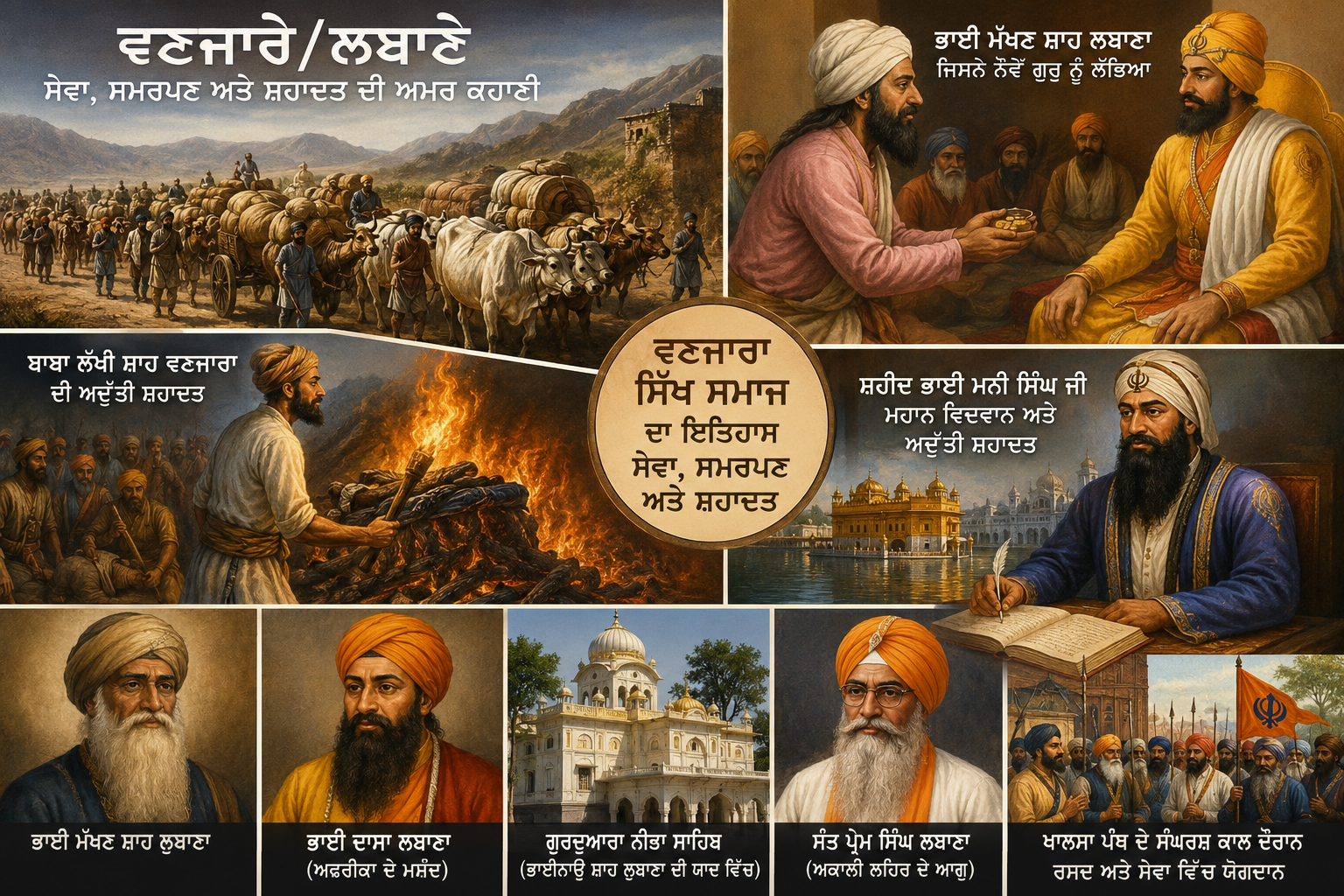 "ਲੁਬਾਣਾ-ਵਣਜਾਰਾ ਸਿੱਖ ਸਮਾਜ: ਗੁਰੂ ਘਰ ਦੇ ਵਪਾਰੀ, ਸੇਵਾਦਾਰ ਅਤੇ ਇਤਿਹਾਸ ਦੇ ਅਣਗੌਲੇ ਨਾਇਕ"