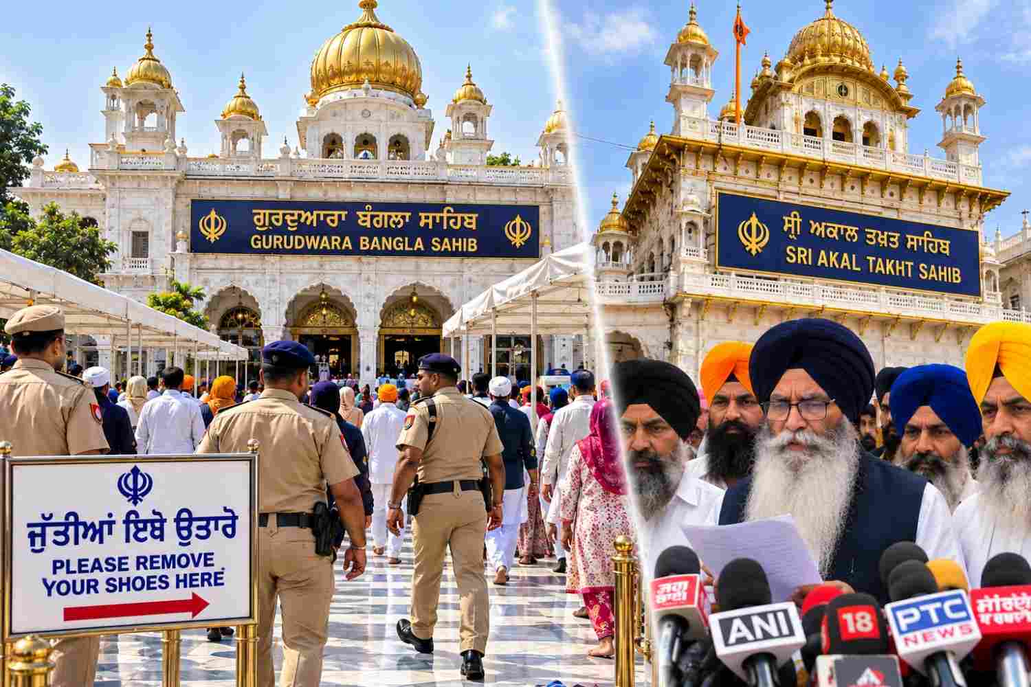 ਗੁਰਦੁਆਰਾ ਬੰਗਲਾ ਸਾਹਿਬ ਵਿਵਾਦ ਅਕਾਲ ਤਖ਼ਤ ਸਾਹਿਬ ਤੱਕ ਪਹੁੰਚਿਆ
