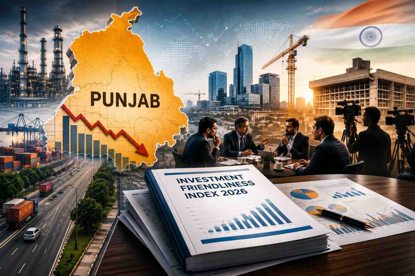 ਨੀਤੀ ਆਯੋਗ ਦੇ ਨਿਵੇਸ਼ ਸੂਚਕਾਂਕ 'ਚ ਪੰਜਾਬ 22ਵੇਂ ਸਥਾਨ 'ਤੇ, ਸੂਬੇ ਵਿੱਚ ਸਿਆਸੀ ਟਕਰਾਅ ਤੇਜ਼