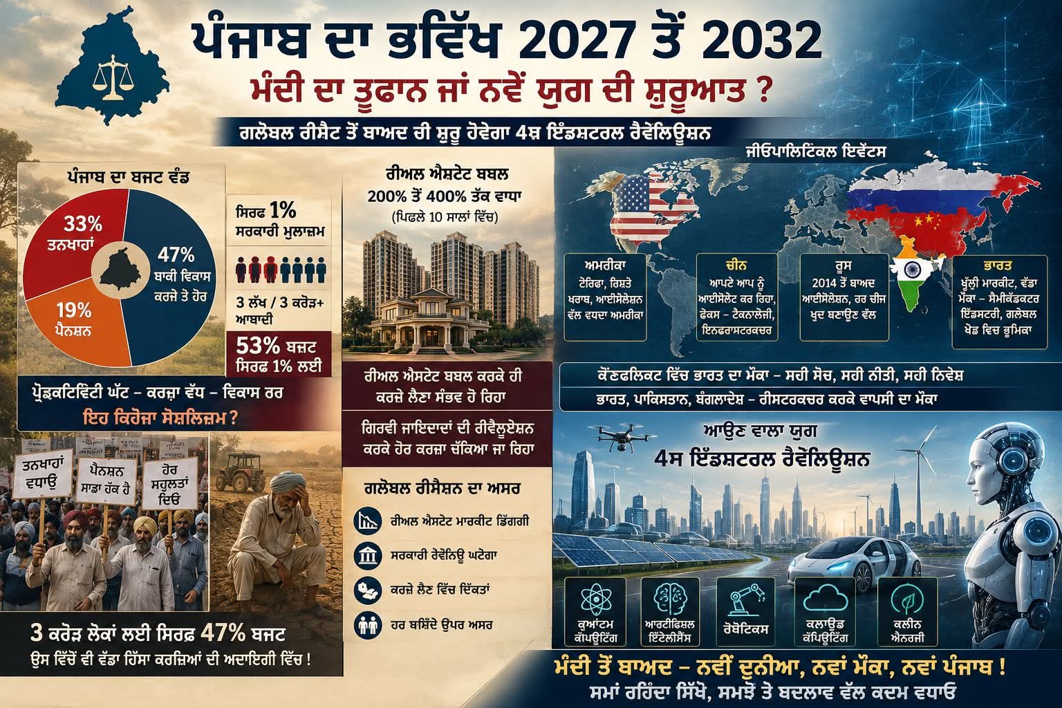 2027 ਵਿਚ ਪੰਜਾਬ ਦੀ ਸੱਤਾ ਤੋਂ ਦੂਰ ਰਹਿਣ ਵਿਚ ਭਲਾਈ ਹੈ ਭਾਜਪਾ ਦੀ!