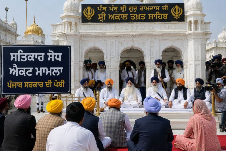 ਸਤਿਕਾਰ ਸੋਧ ਐਕਟ ਮਾਮਲਾ: ਸ੍ਰੀ ਅਕਾਲ ਤਖ਼ਤ ਸਾਹਿਬ ਵਿਖੇ ਪੰਜਾਬ ਸਰਕਾਰ ਦੀ ਪੇਸ਼ੀ, ਸਭ ਦੀਆਂ ਨਜ਼ਰਾਂ ਫ਼ੈਸਲੇ 'ਤੇ