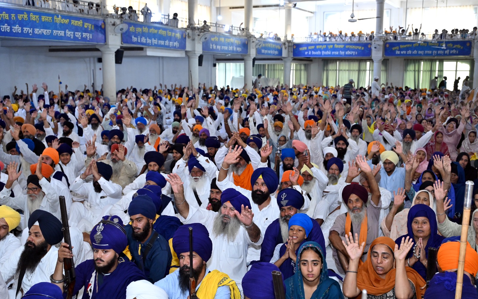 ਗੁਰਦੁਆਰਾ ਸ੍ਰੀ ਮੰਜੀ ਸਾਹਿਬ ਦੀਵਾਨ ਹਾਲ ਵਿਖੇ ਹੋਇਆ ਵਿਸ਼ਾਲ ਪੰਥਕ ਇਕੱਠ, ਜੈਕਾਰਿਆਂ ਦੀ ਗੂੰਜ ਵਿੱਚ ਗੁਰਮਤਾ ਪ੍ਰਵਾਨ