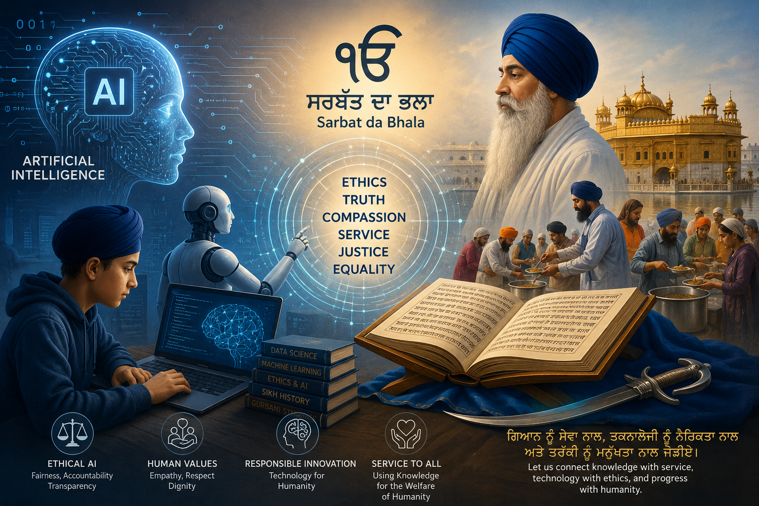 AI ਦੇ ਯੁੱਗ ਵਿੱਚ ਸਿੱਖੀ : Artificial Intelligence, Ethics ਅਤੇ Human Values ਦਾ ਗੁਰਮਤ ਦ੍ਰਿਸ਼ਟੀਕੋਣ