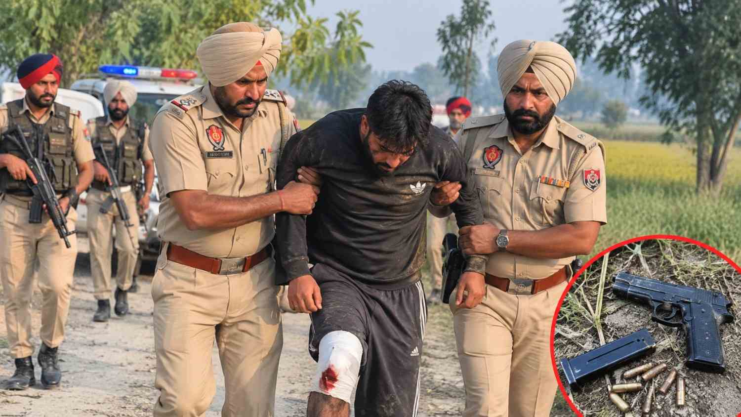ਤਰਨ ਤਾਰਨ ਵਿੱਚ ਪੁਲਿਸ ਮੁਕਾਬਲਾ: ਫਿਰੌਤੀ ਨਾਲ ਜੁੜੀਆਂ ਤਿੰਨ ਗੋਲੀਬਾਰੀ ਦੀਆਂ ਘਟਨਾਵਾਂ ਦੀ ਜਾਂਚ ਦੌਰਾਨ ਮਨਪ੍ਰੀਤ ਉਰਫ਼ ਮੰਨਾ ਕਾਬੂ