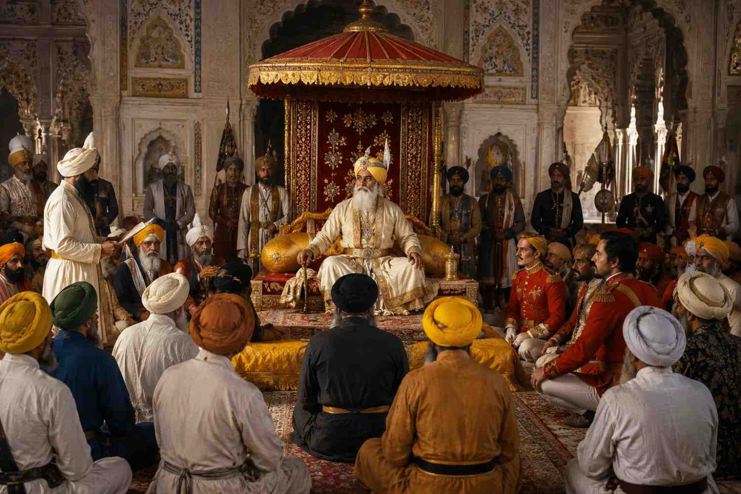 ਮਹਾਰਾਜਾ ਰਣਜੀਤ ਸਿੰਘ ਦਾ ਦਰਬਾਰ: ਨਿਆਂ, ਕੂਟਨੀਤੀ ਅਤੇ ਖ਼ਾਲਸਾ ਰਾਜ ਦੀ ਸ਼ਾਨ