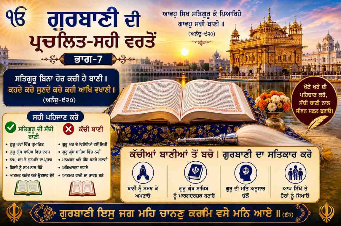 ਕਹਦੇ ਕਚੇ ਸੁਣਦੇ ਕਚੇ - ਜਾਣੋ ਕੱਚੀ ਅਤੇ ਪੱਕੀ ਬਾਣੀ ਦੇ ਸਹੀ ਅਰਥ