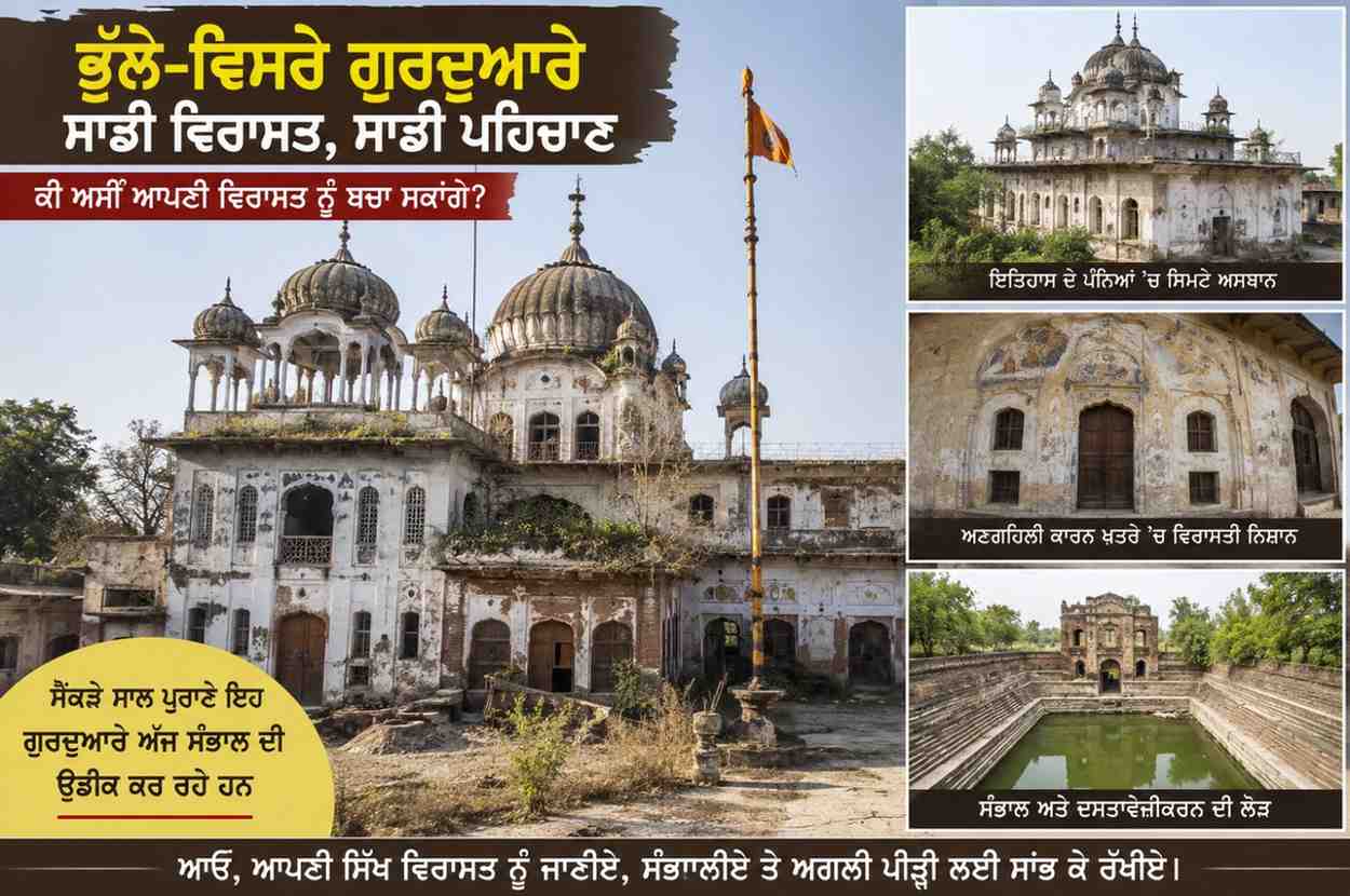 ਭੁੱਲੇ-ਵਿਸਰੇ ਗੁਰਦੁਆਰੇ: ਕੀ ਅਸੀਂ ਆਪਣੀ ਵਿਰਾਸਤ ਨੂੰ ਬਚਾ ਸਕਾਂਗੇ?