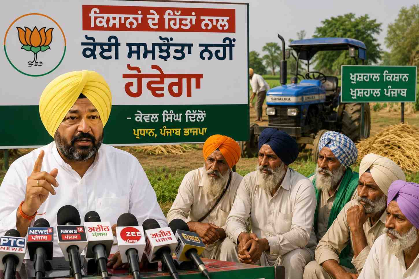 ਭਾਜਪਾ ਵਲੋਂ ਭਰੋਸਾ: "ਕਿਸਾਨਾਂ ਦੇ ਹਿੱਤਾਂ ਨਾਲ ਕੋਈ ਸਮਝੌਤਾ ਨਹੀਂ ਹੋਵੇਗਾ"