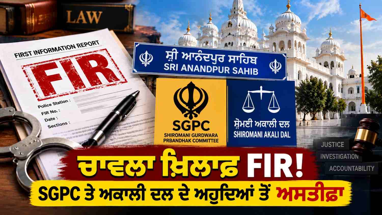 ਅਮਰਜੀਤ ਸਿੰਘ ਚਾਵਲਾ ਖ਼ਿਲਾਫ਼ ਜਬਰ-ਜਨਾਹ ਦੇ ਦੋਸ਼ਾਂ ਤਹਿਤ FIR, SGPC ਤੇ ਅਕਾਲੀ ਦਲ ਦੇ ਅਹੁਦਿਆਂ ਤੋਂ ਅਸਤੀਫ਼ਾ