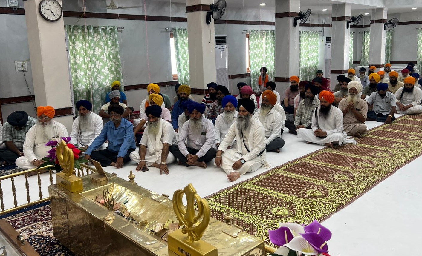 ਨੌਵੇਂ ਪਾਤਸ਼ਾਹ ਜੀ ਦੀ 350 ਸਾਲਾ ਸ਼ਹੀਦੀ ਸ਼ਤਾਬਦੀ ਨੂੰ ਸਮਰਪਿਤ ਗੁਰਦੁਆਰਾ ਧੋਬੜੀ ਸਾਹਿਬ ਅਸਾਮ ਵਿਖੇ ਸ੍ਰੀ ਅਖੰਡ ਪਾਠ ਸਾਹਿਬ ਆਰੰਭ