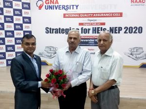 Read more about the article Expert Talk on ‘Strategies for HEIs NEP2022’ @ GNA University