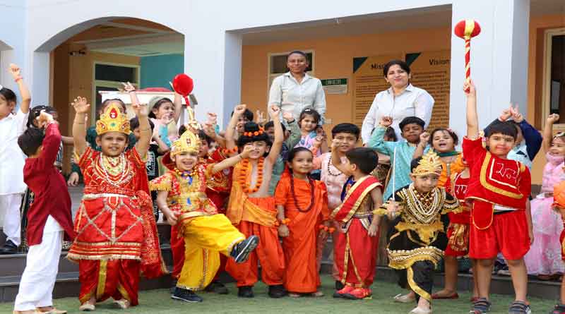 Keeping the festive spirit alive, CT World School celebrated Dussehra